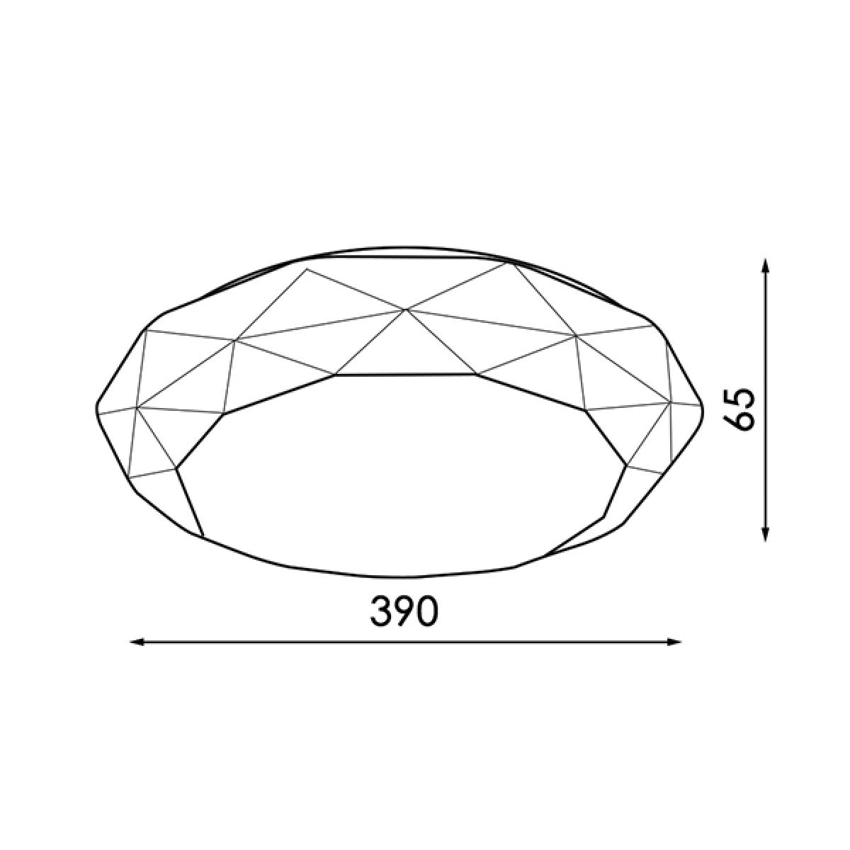 Plafon LED Circular Dial 36W