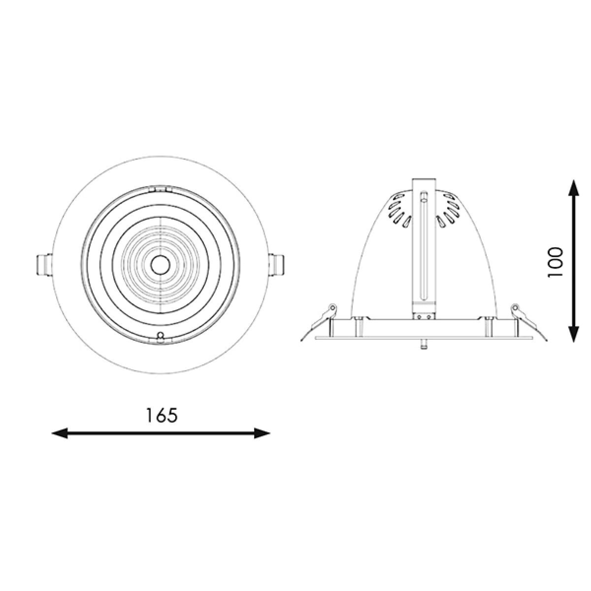 Foco Downlight LED orientable Track 30W