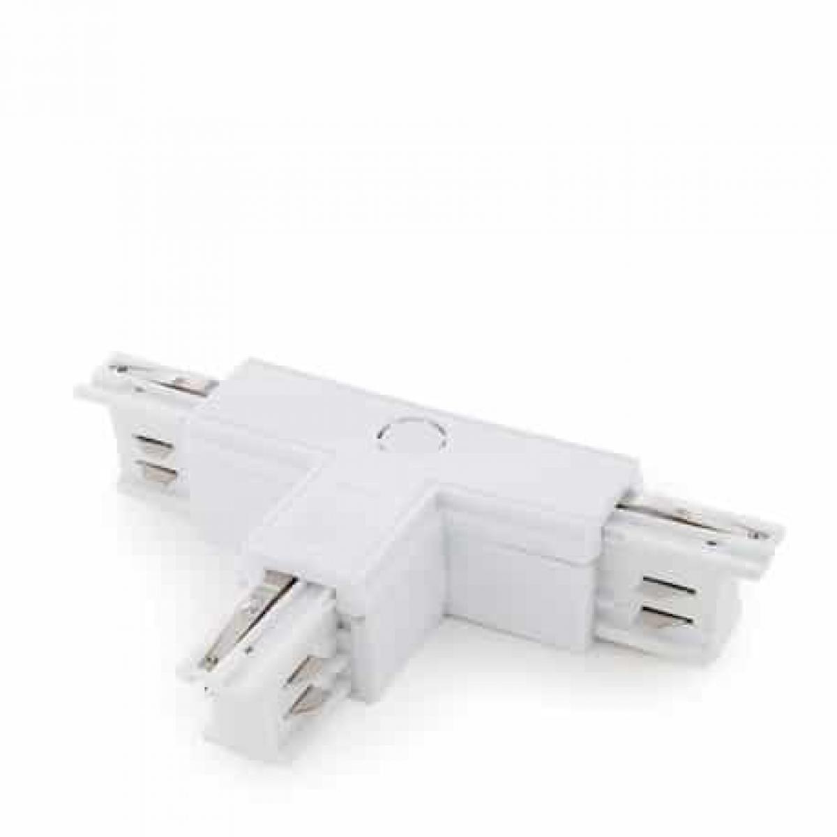Conector tipo T para carril trifásico