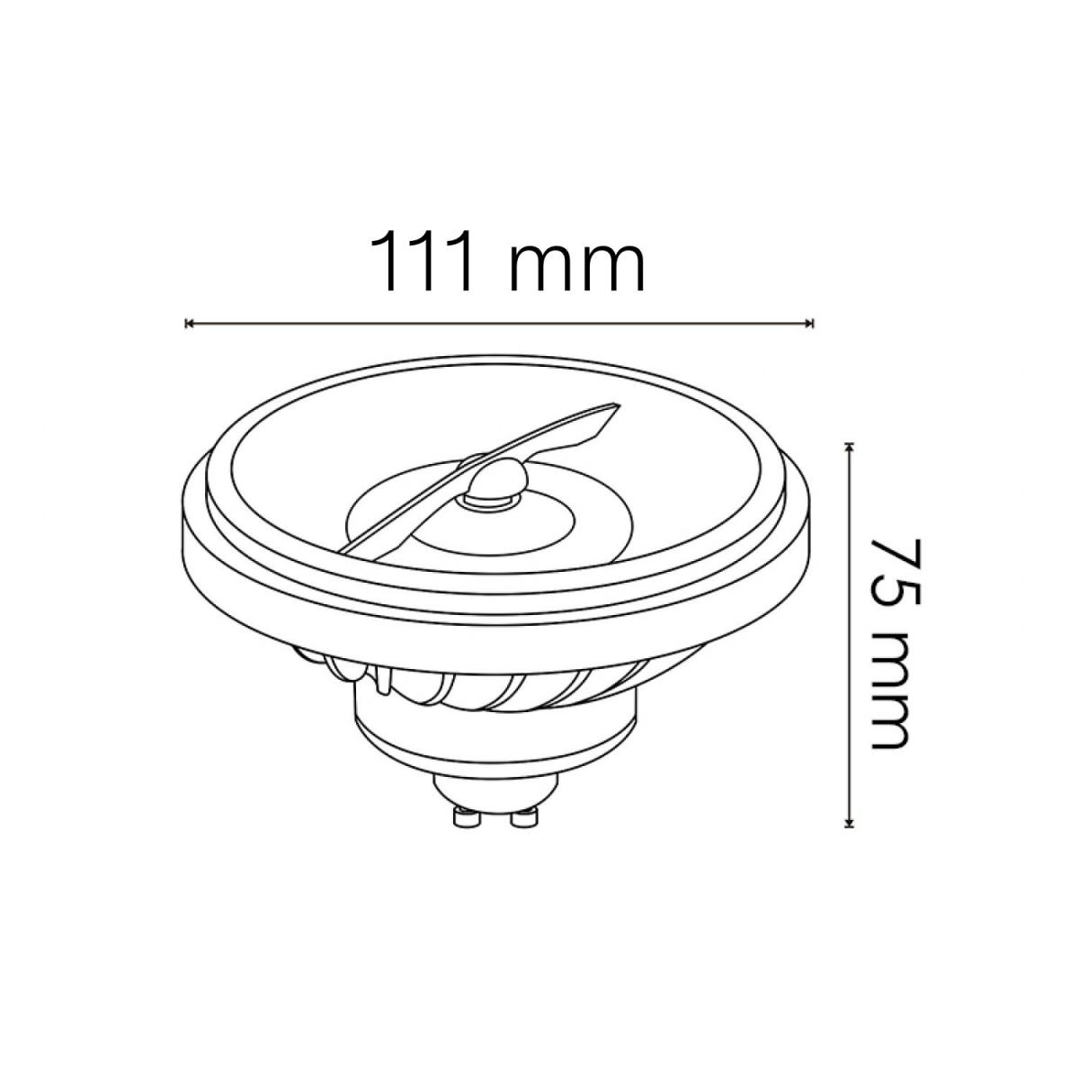 Bombilla LED Star GU10 AR111 15W 24º