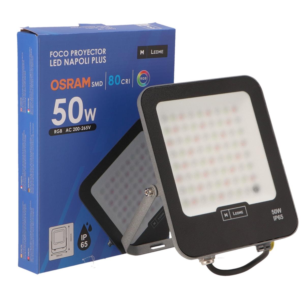 Foco Proyector Led Napoli Plus 50W RGB