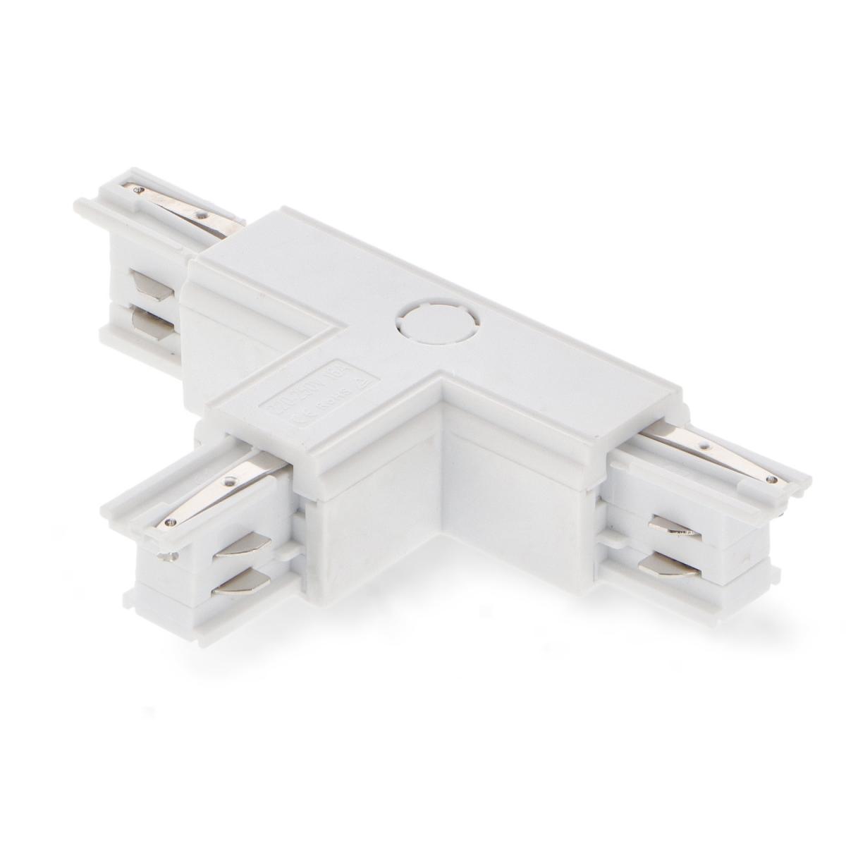 Conector tipo T para carril trifásico