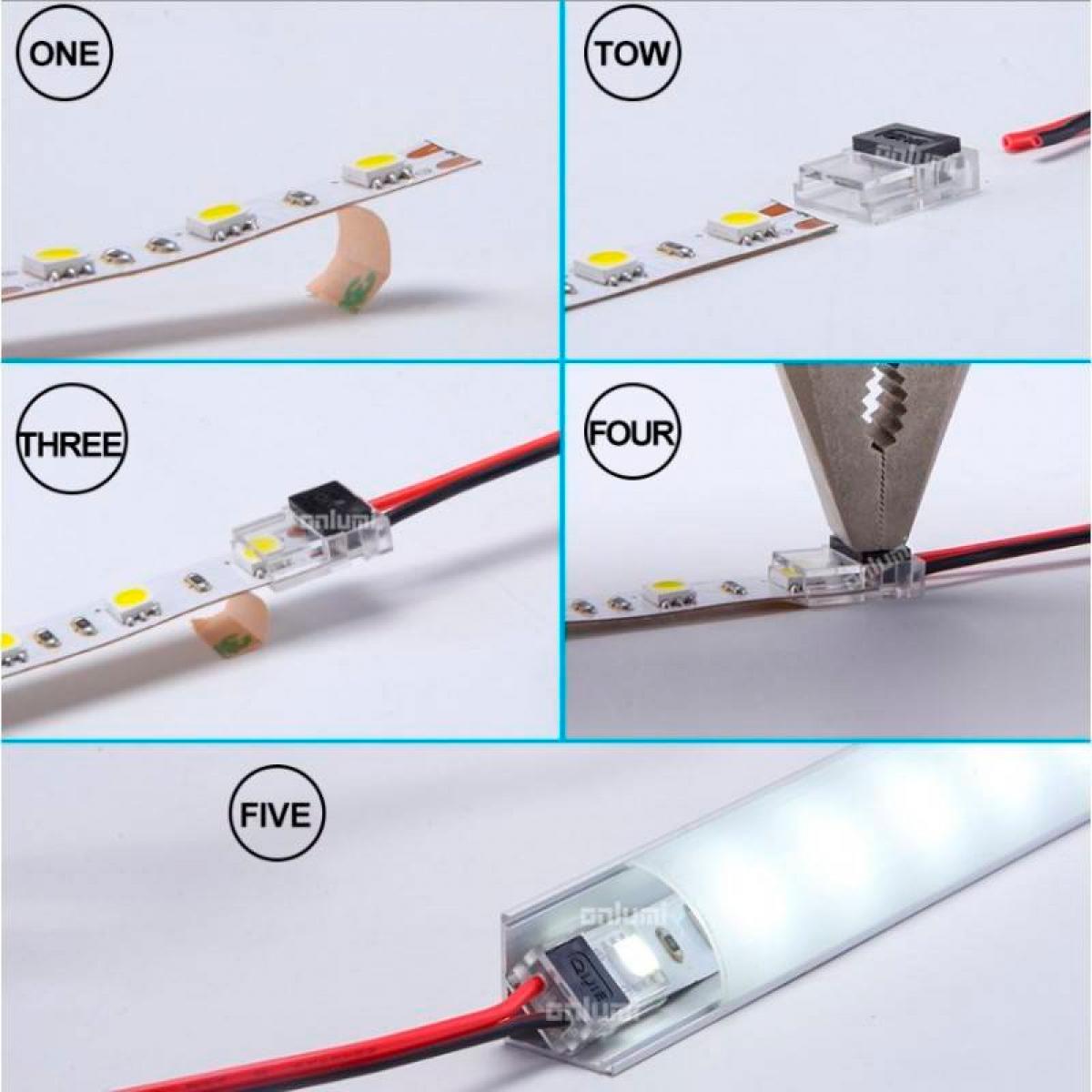 Conector UltraMini para Tira 10MM 12V/24V Monocolor