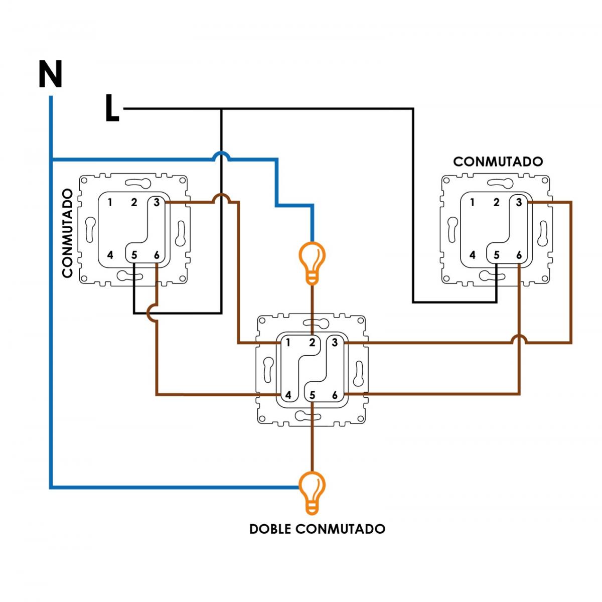 Interruptor Doble Conmutado - PJ