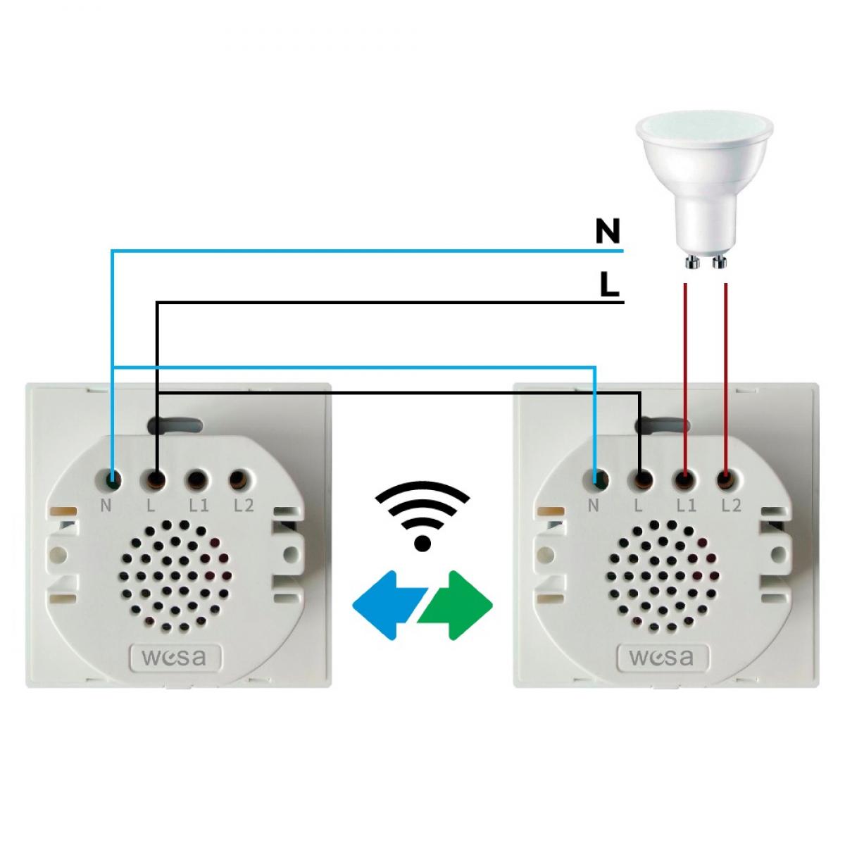 Interruptor Táctil Simple Con WIFI