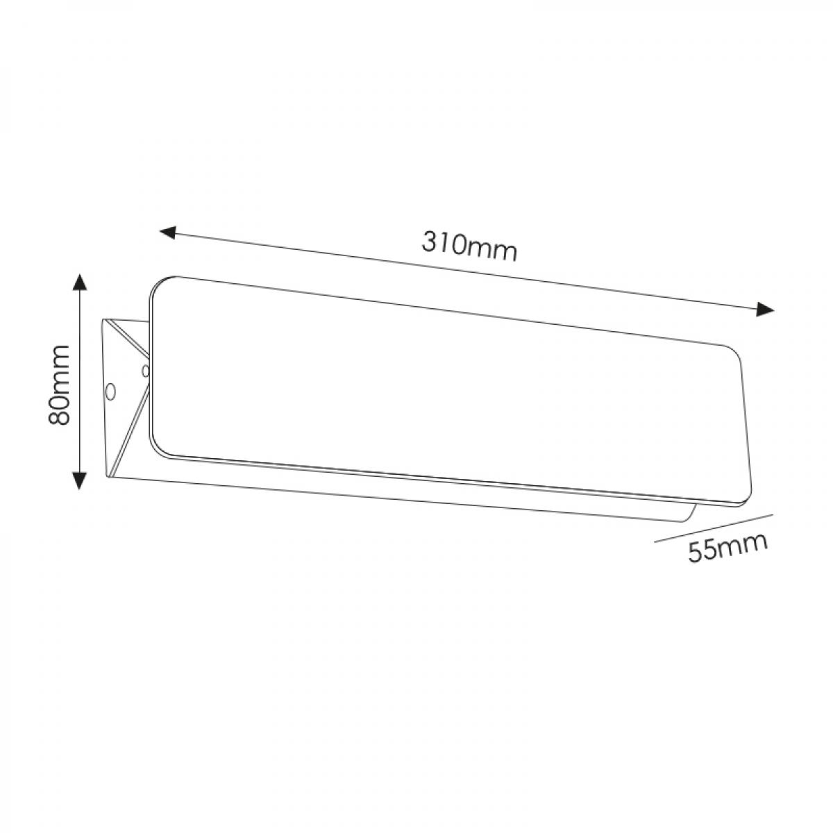 Aplique de pared LED Vas 10W