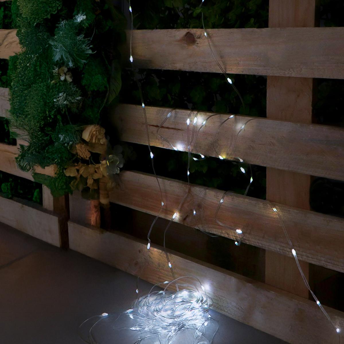 Guirnalda Exterior LED con Usb 15m 7000K