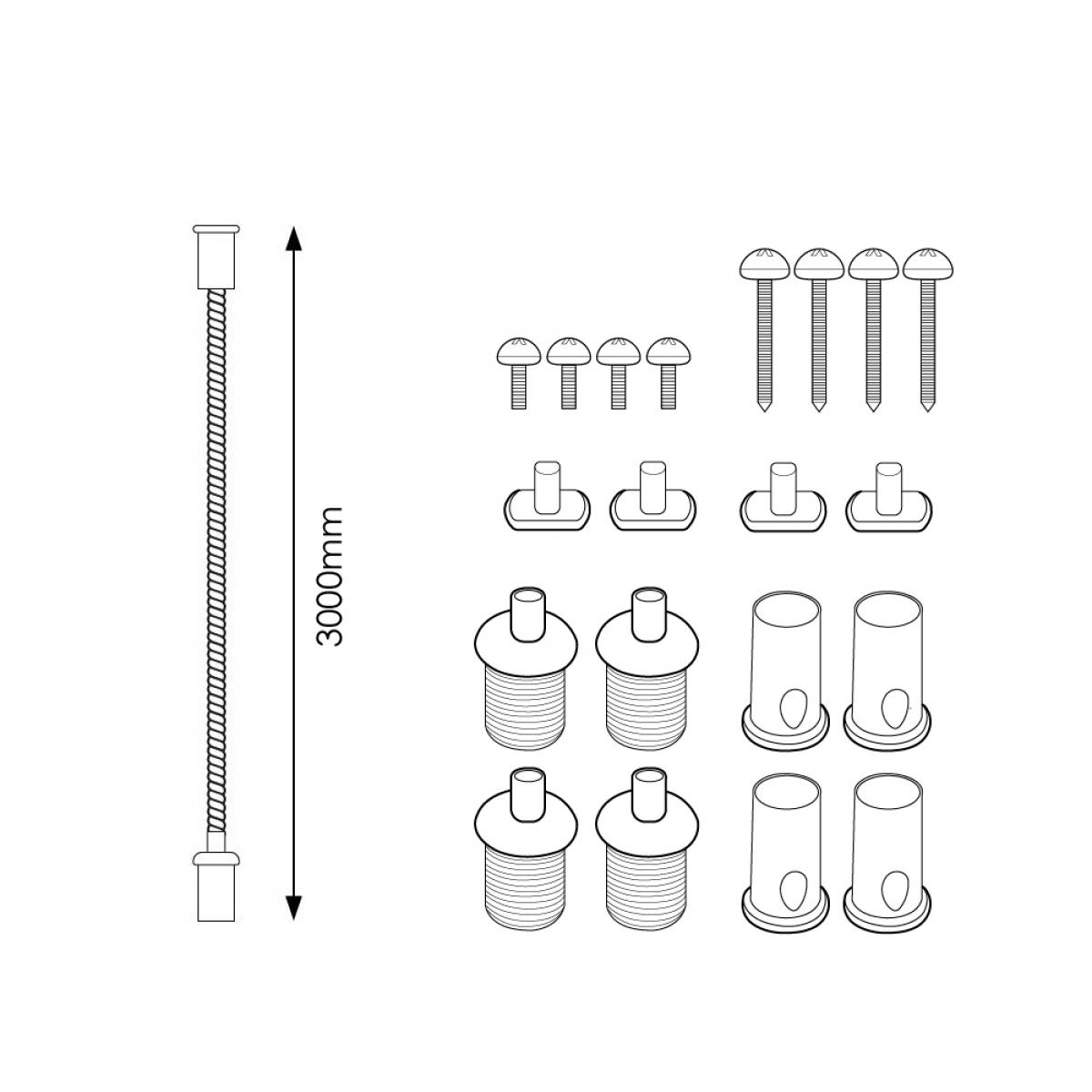Colgadores para paneles LED 3M