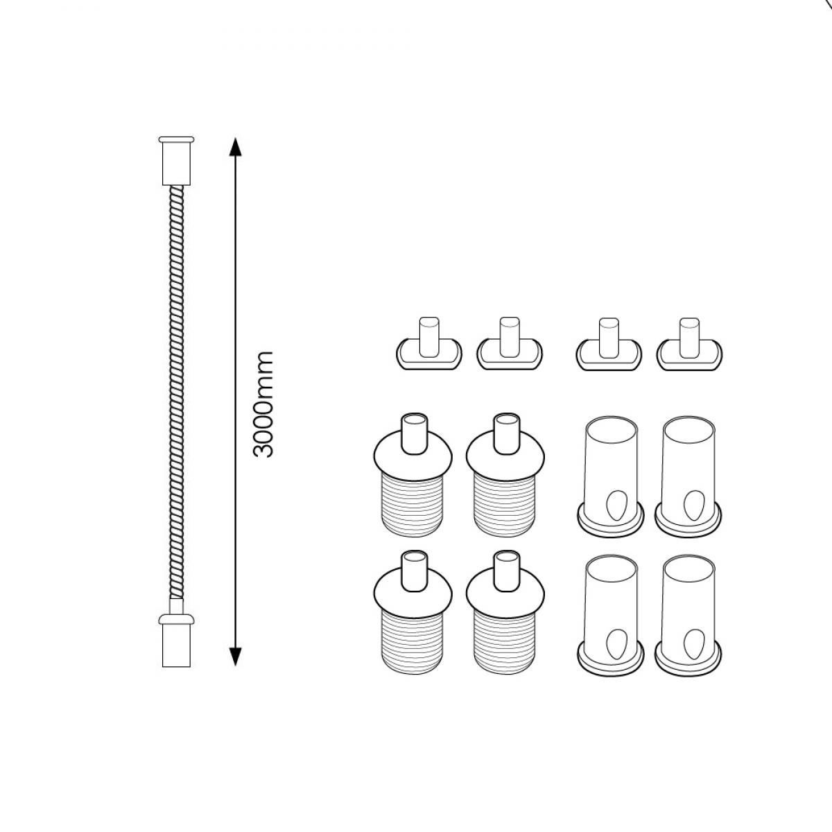 Colgadores para carril LED 3M