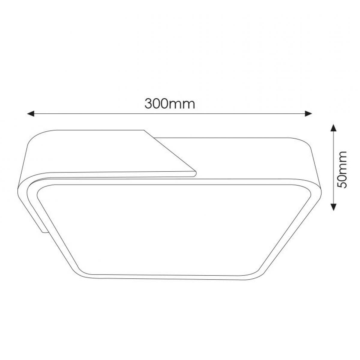 Plafón Led Cuadrado 24W*2 CCT