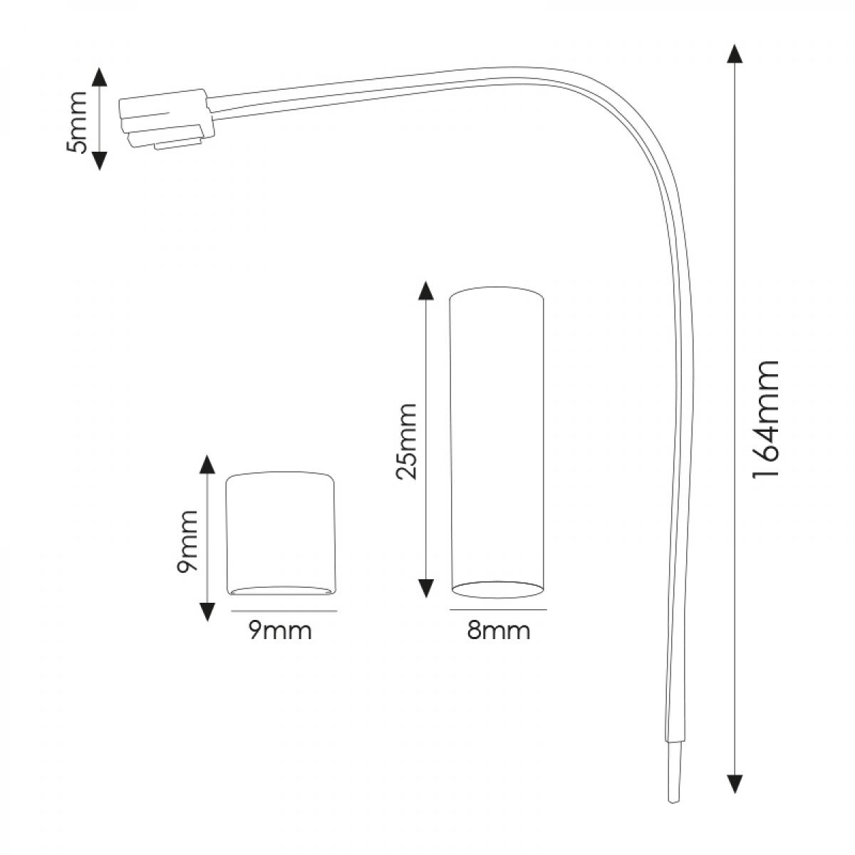 Cable Adaptador Para Tira Led 220Vac Half