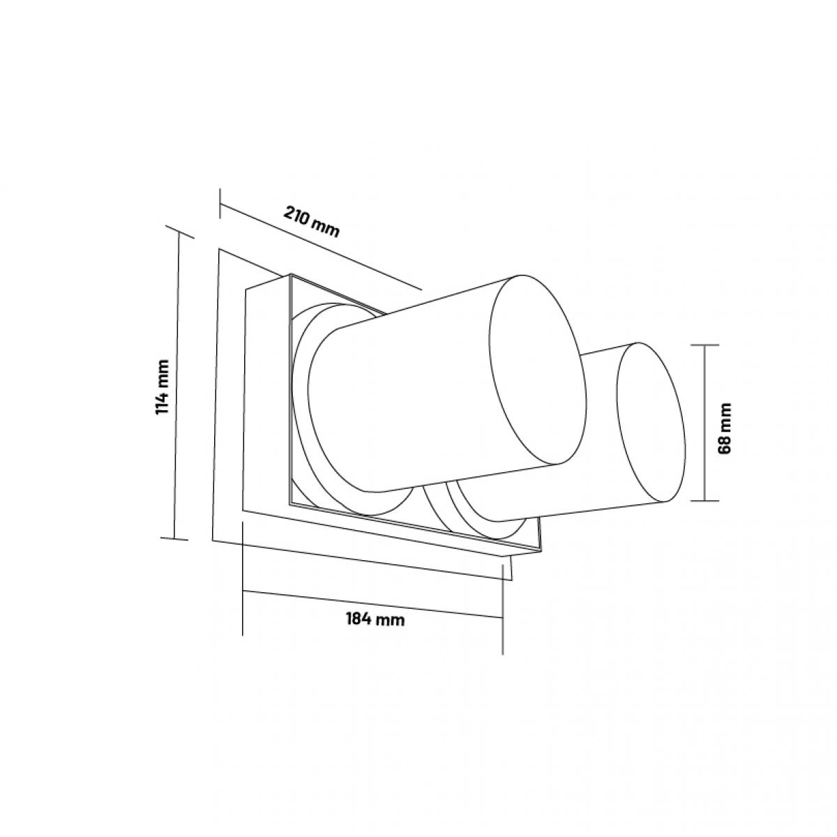 Foco LED orientable Tube 24W
