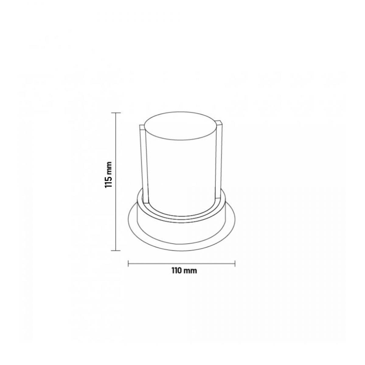 Foco LED orientable Tube Round 12W