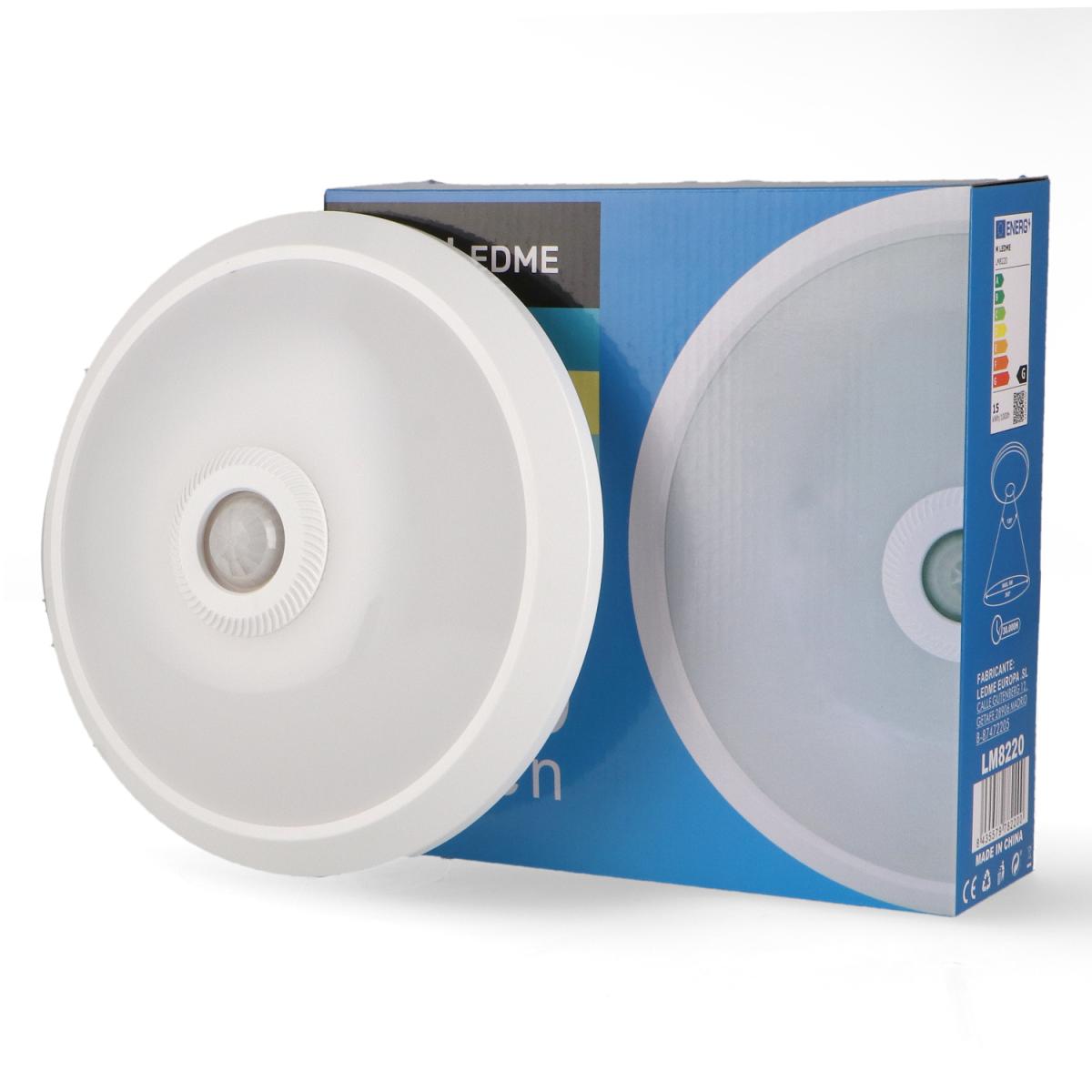 Plafón LED con Sensor Movimiento 20W Halls