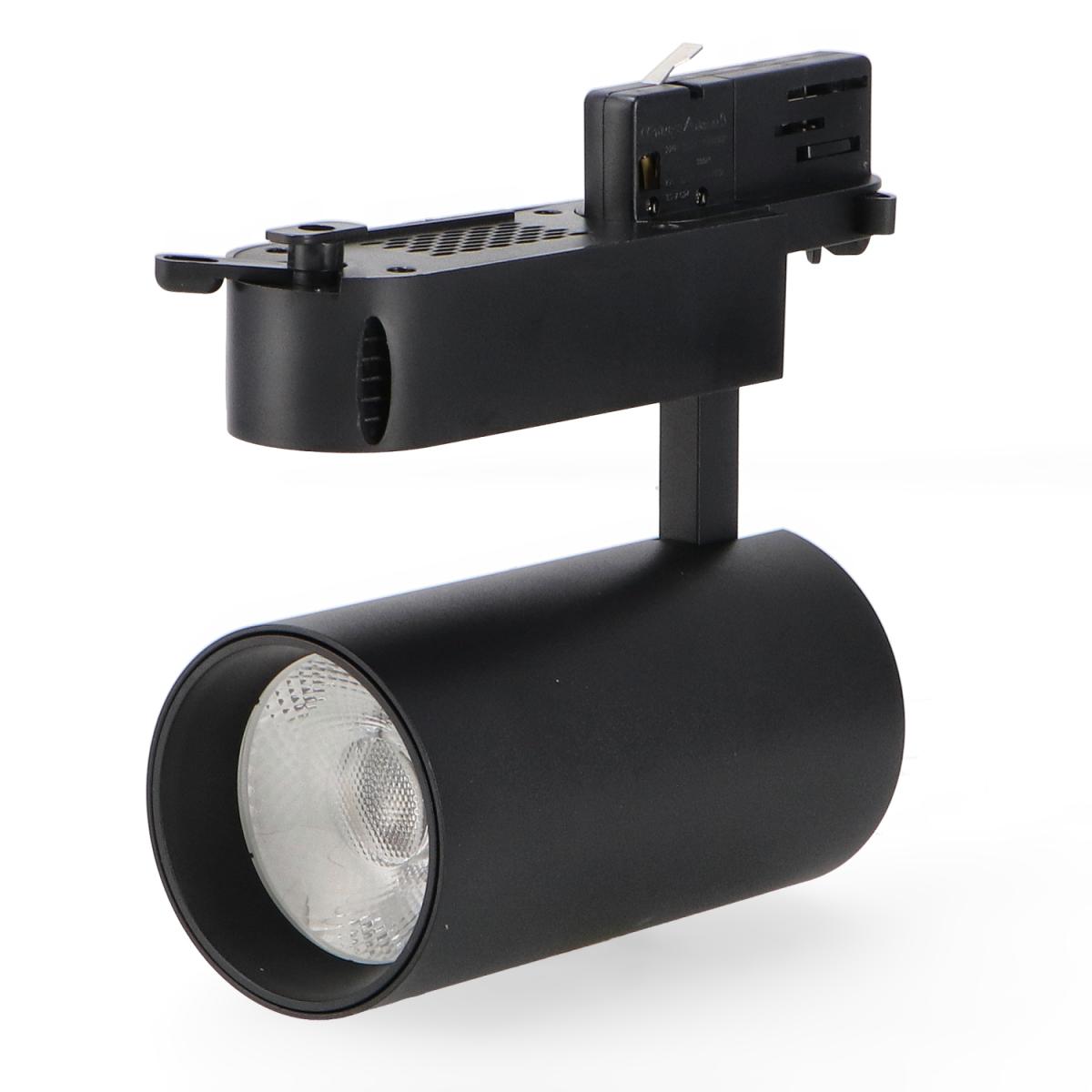 Foco Led Para Carril Negro Turin 30W Trifásico