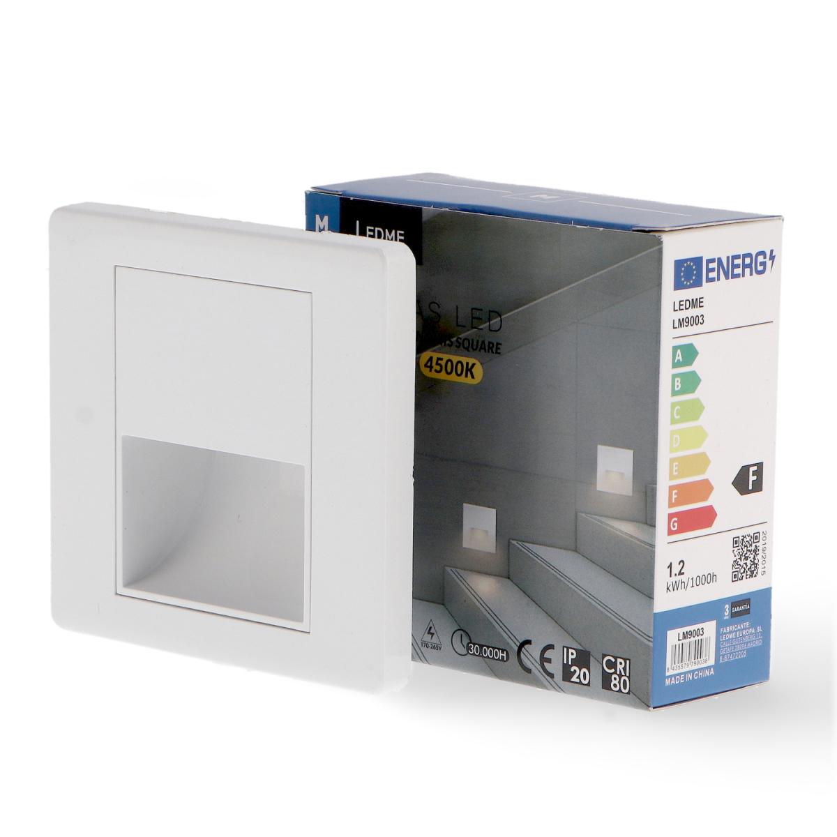 Baliza LED Empotrable Nomis Square 1.2W