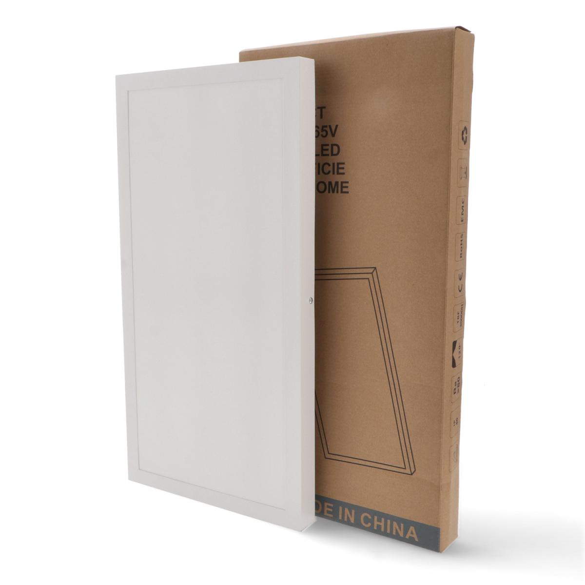 Panel Led de superficie Rectangular Serie Home 60X30 Cm 24W