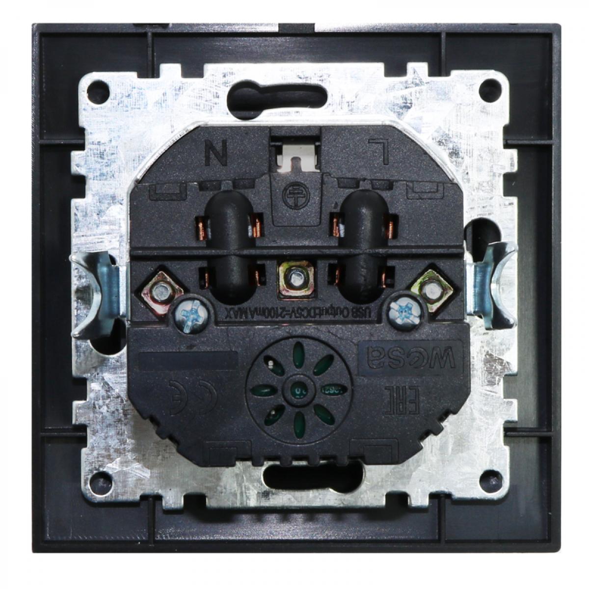 Enchufe Empotrable Tipo F Schuko Con Doble USB - EP