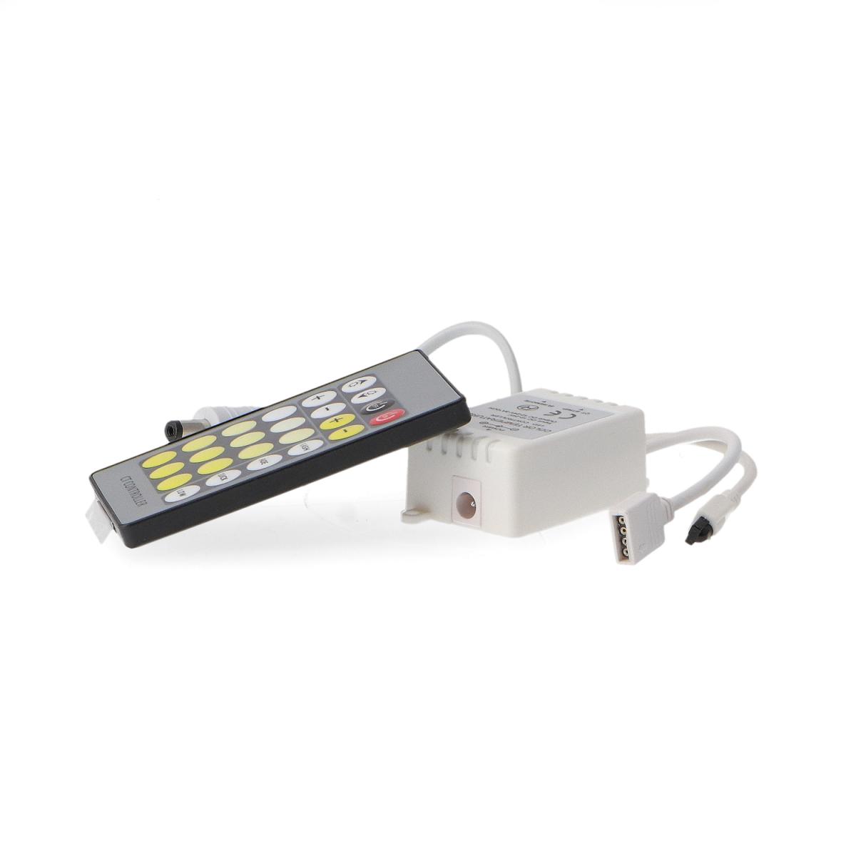 Controlador Mini Para Tiras Led CCT Con Control Remoto Por Ir