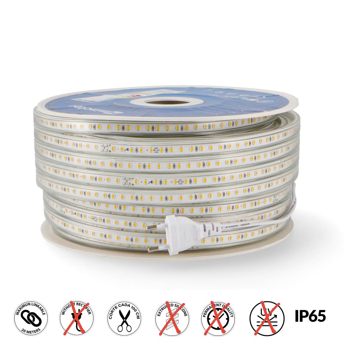 Tira de LED 220VAC SMD2835 Fast 14,4W/m - 50 metros