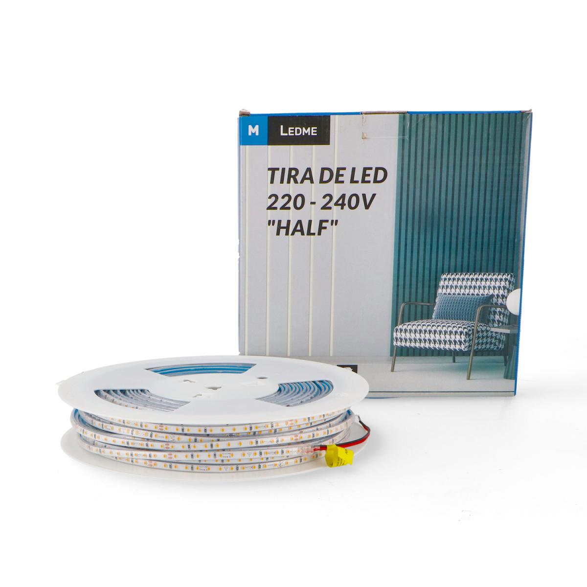 Oferta Tira de LED 220VAC SMD2025 Half 6.5 mm 12W/m IP65 - 50 metros