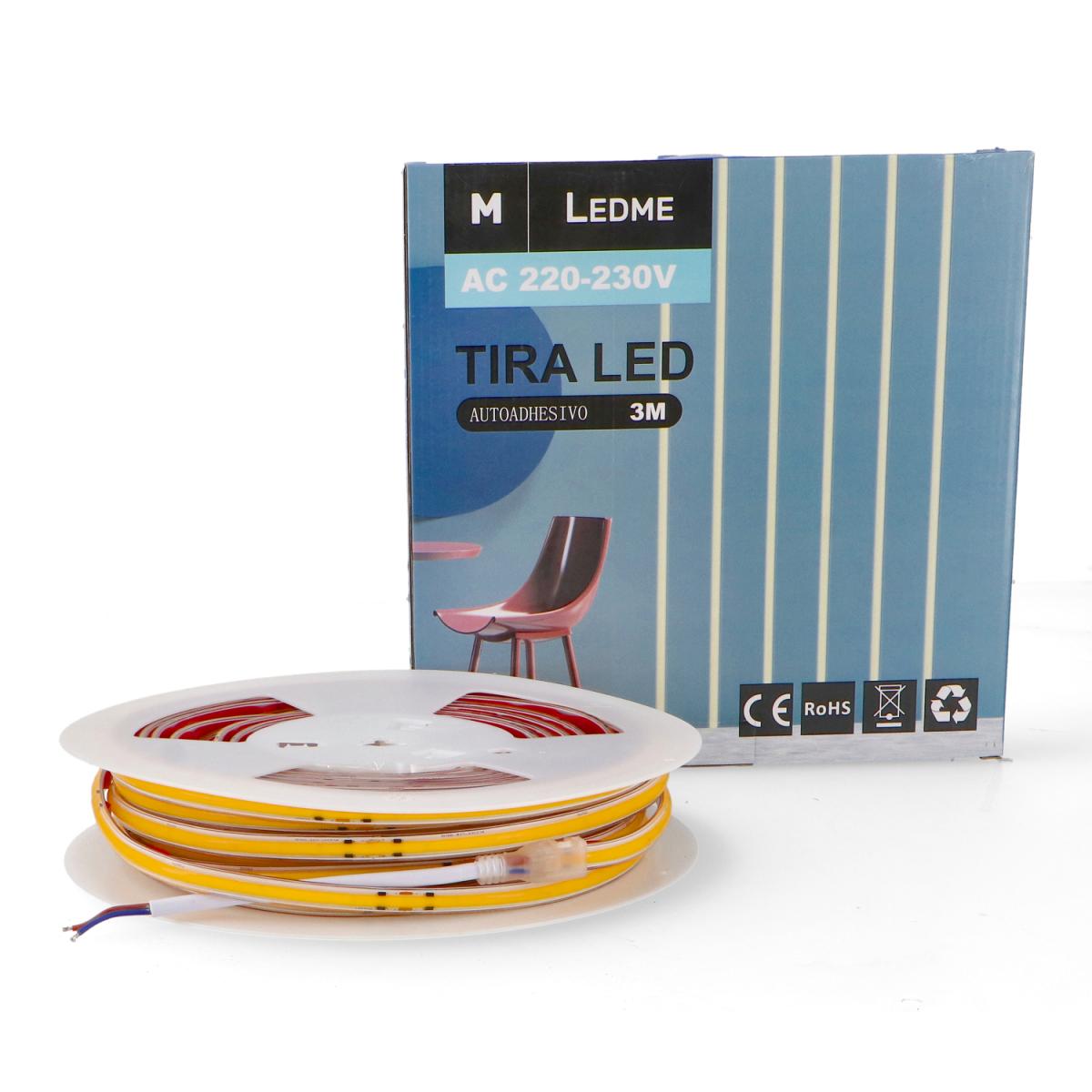 Tira de Led 220Vac Cobpro 20W/m IP65 - 20 Metros