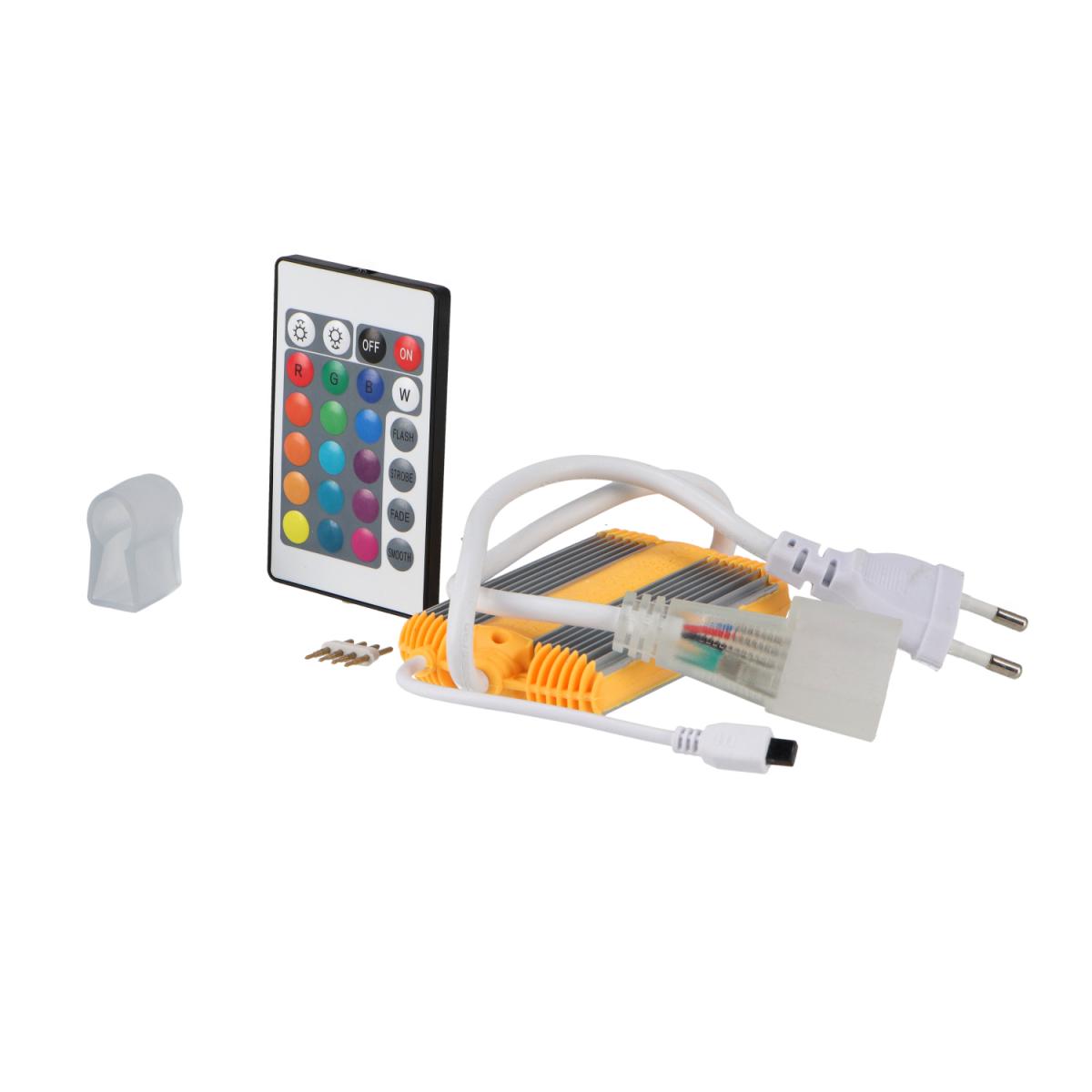 Controlador para Neón LED RGB 220V con mando