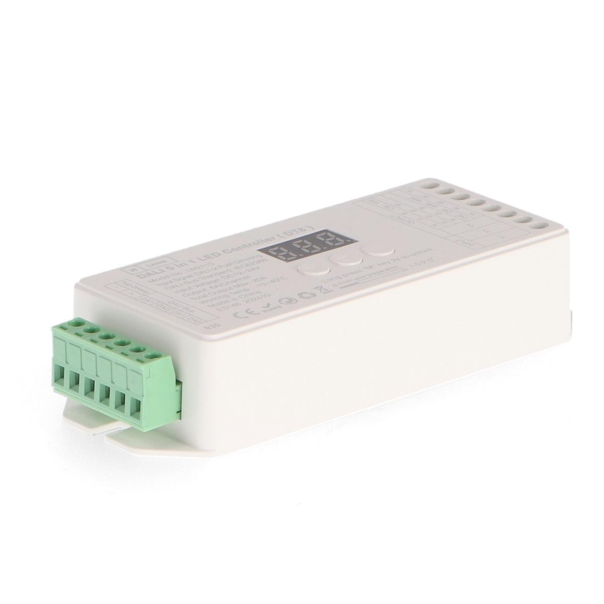 Controlador Regulador LED DALI 5 en 1 DT8 Monocolor/CCT/RGB/RGBW/RGB+CCT