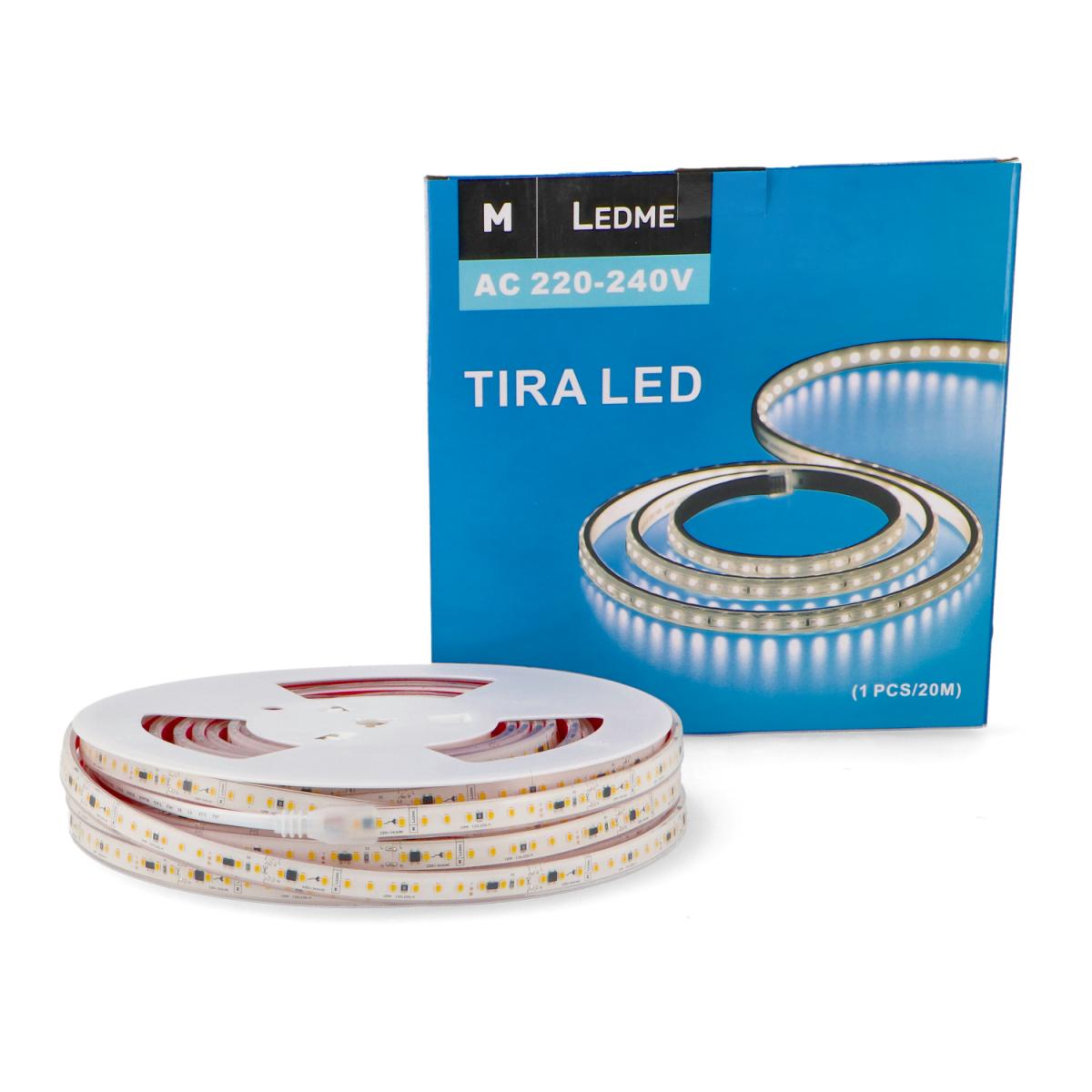 Tira de Led 220Vac Smd2835 Ruzok 17W/m IP67 - 20 Metros - PRECIO €/ML