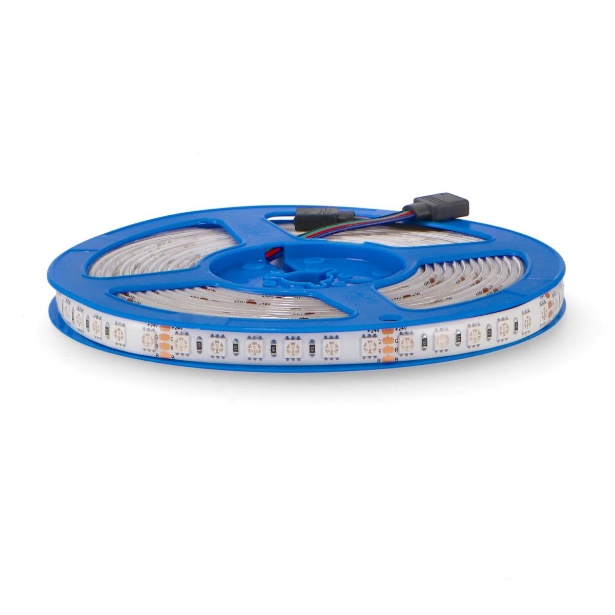 Tira Led 24V Dc Smd5050 Videny Ip65 Rgb 12W/m - 5 Metros
