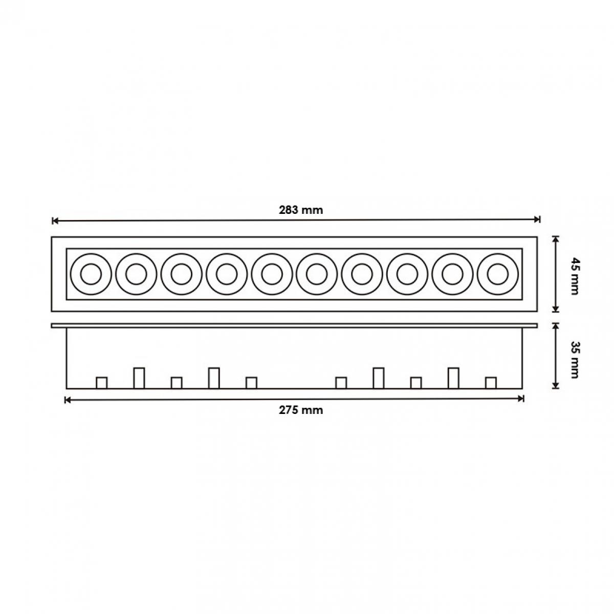 Foco LED Lineal Viena 20W