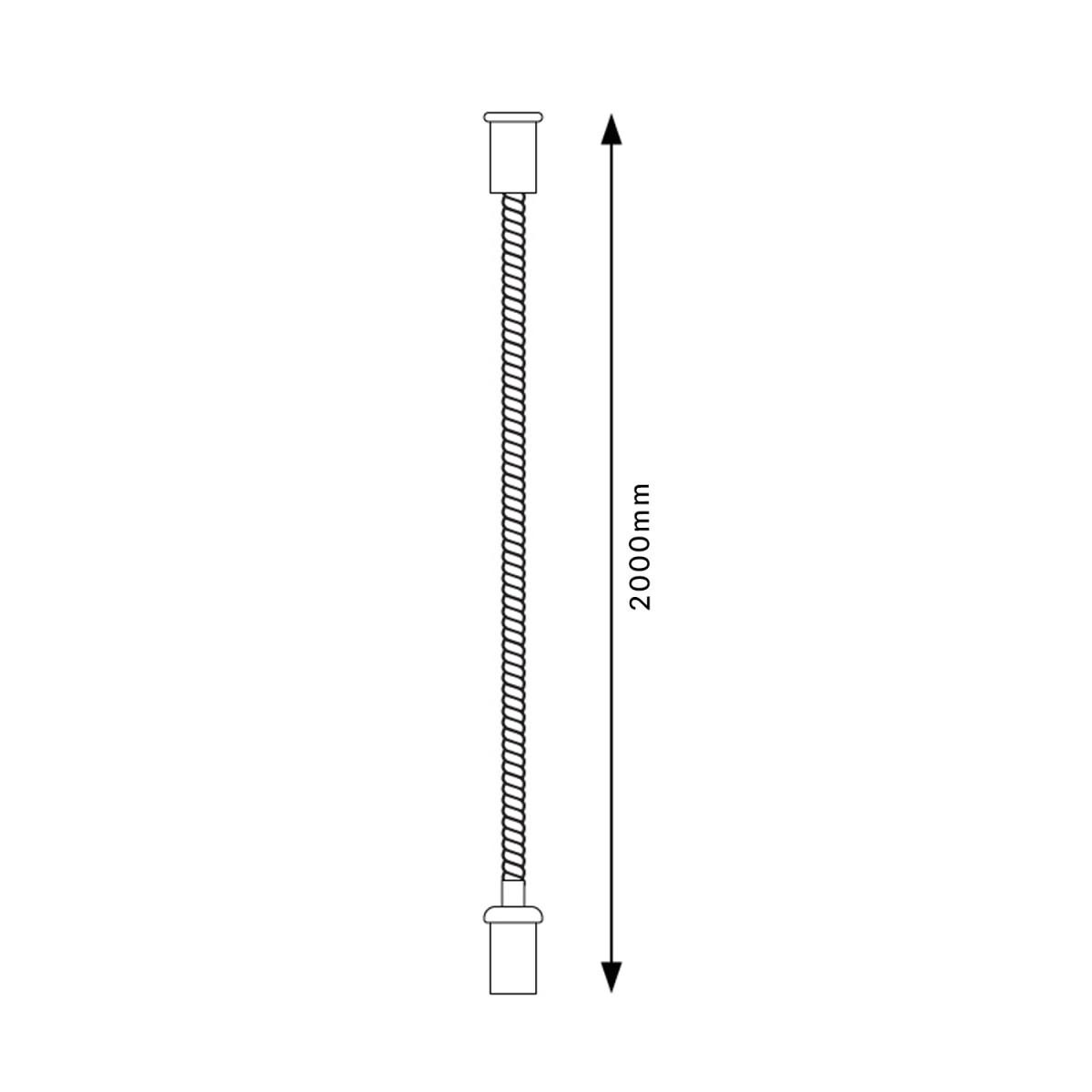 Colgadores para carril LED magnético 2 metros Serie 5mm
