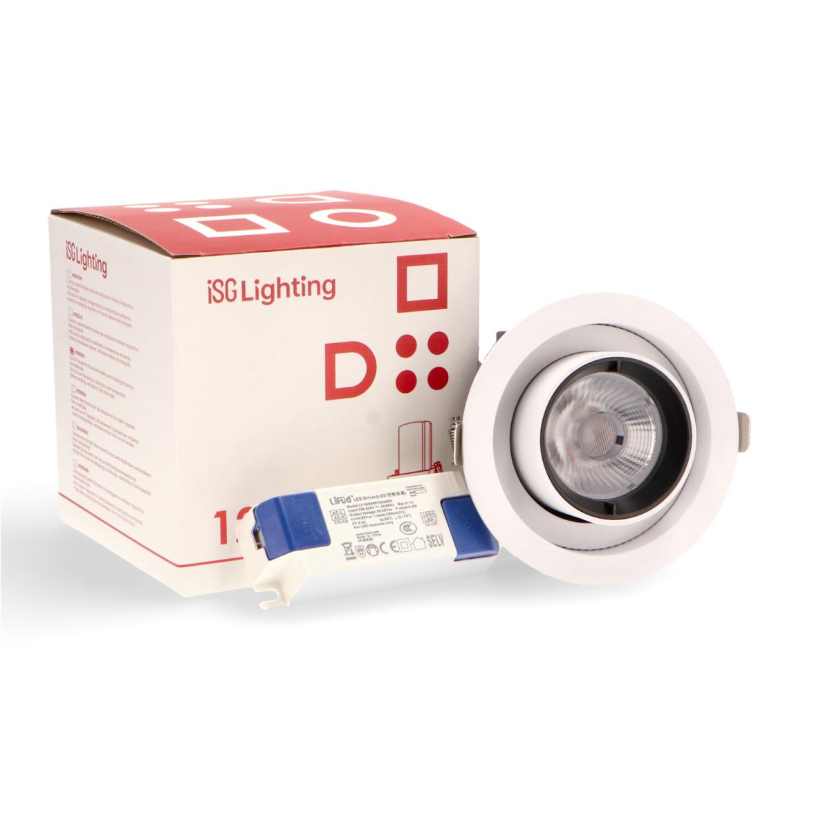 Foco LED orientable Tube Round 12W
