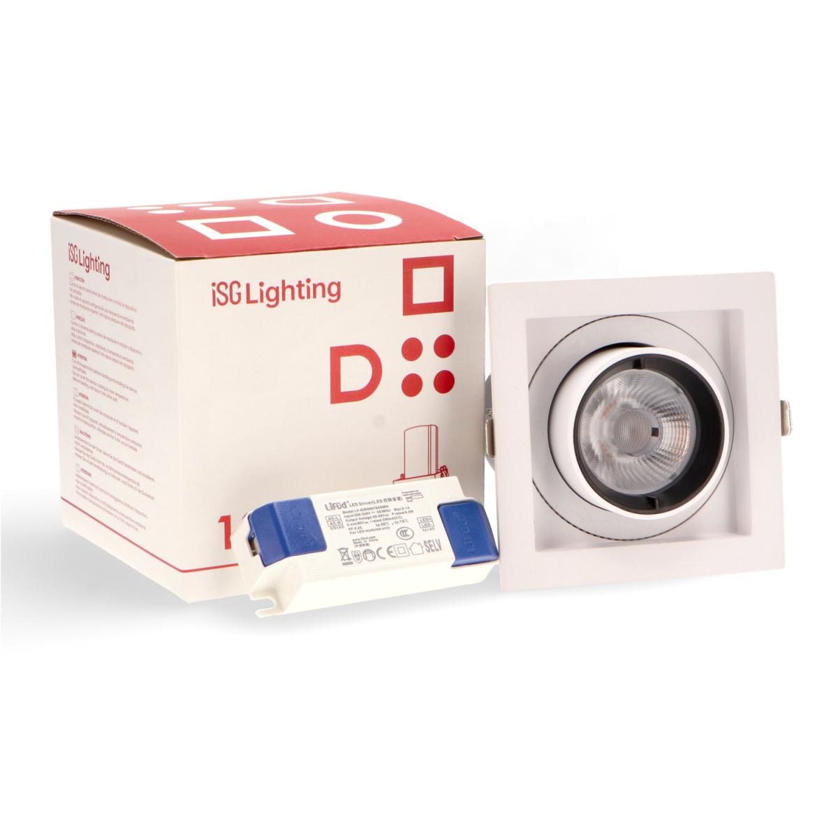 Foco LED orientable Tube Square 12W