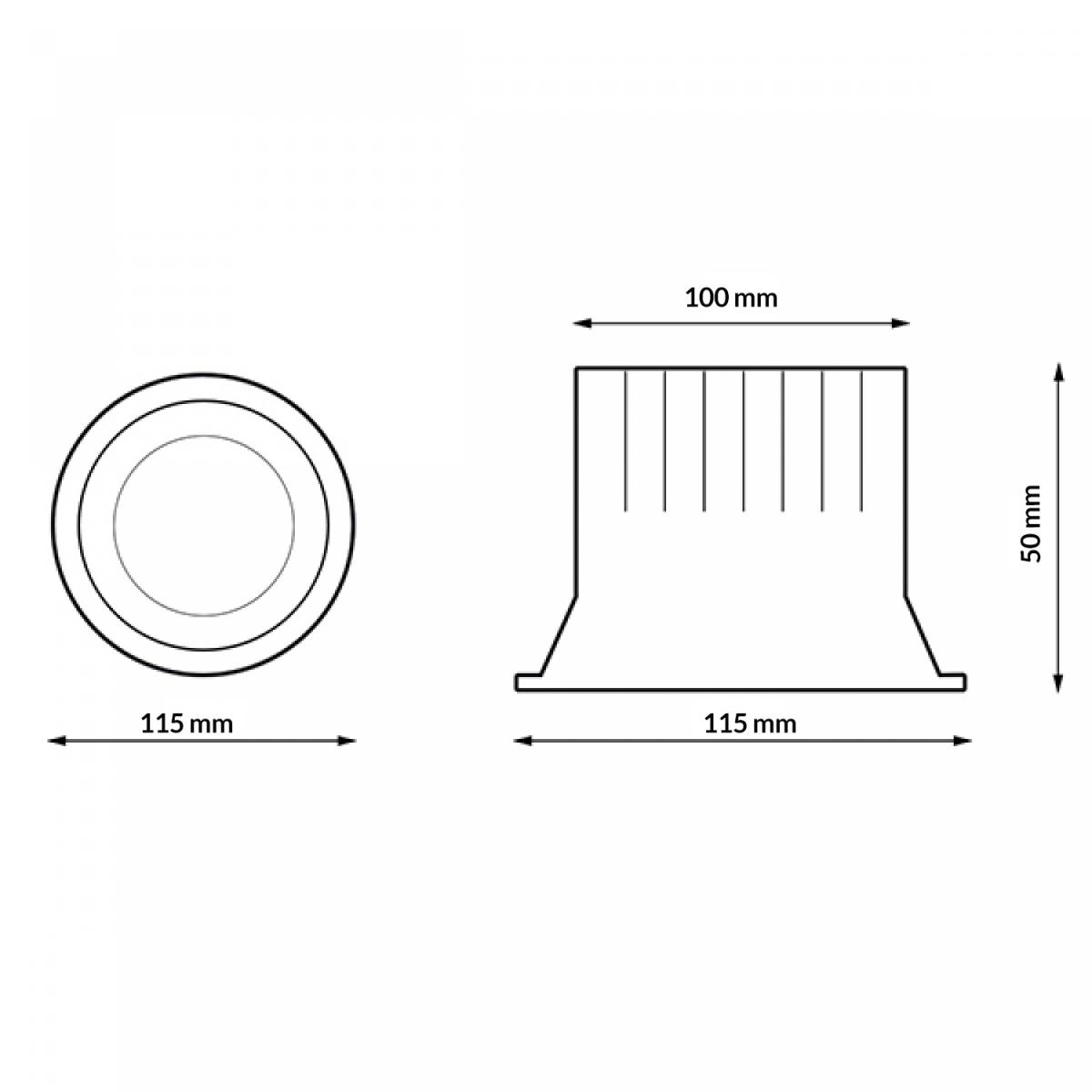 Downlight LED Luxtar Black 15W