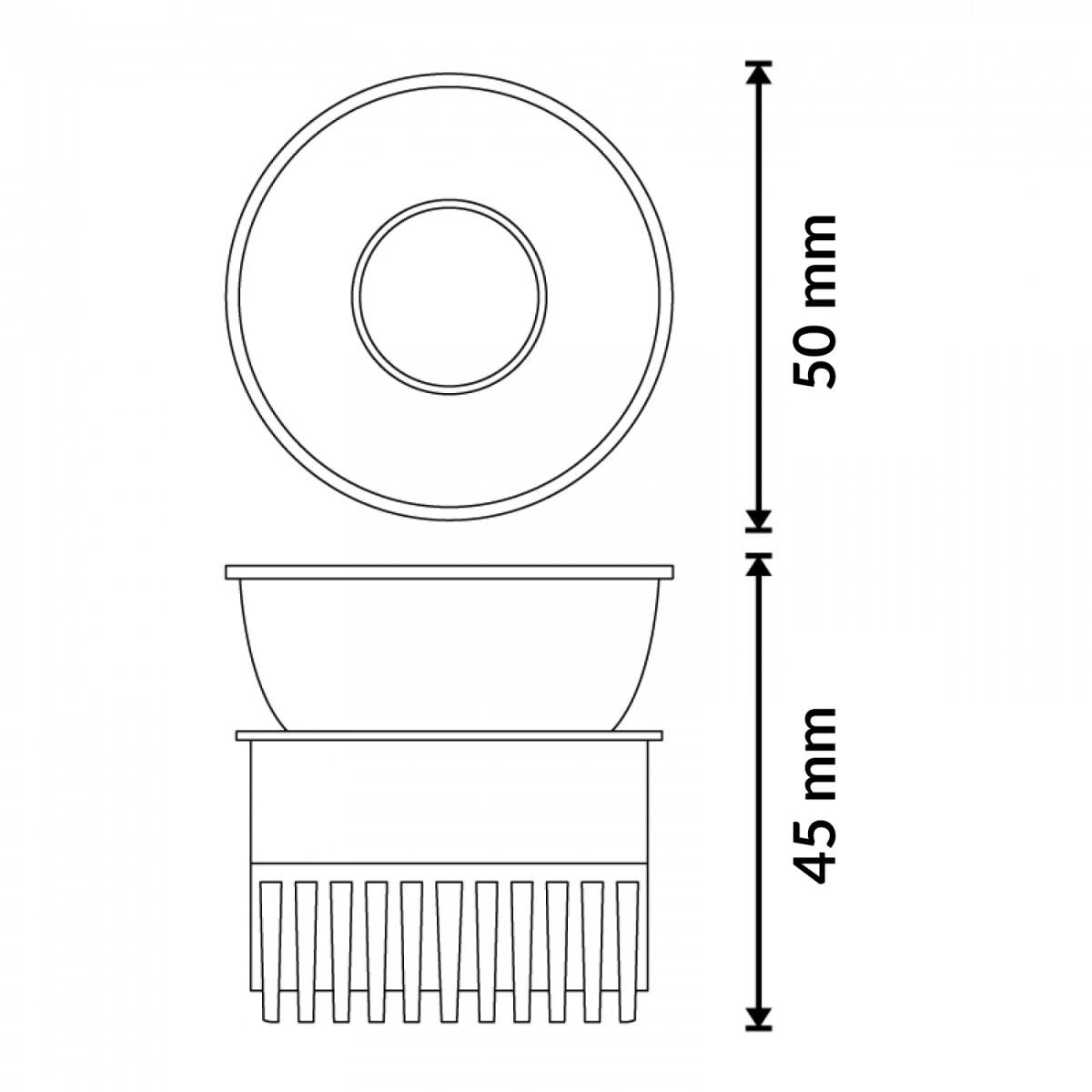 Foco Downlight LED CobFix 7W