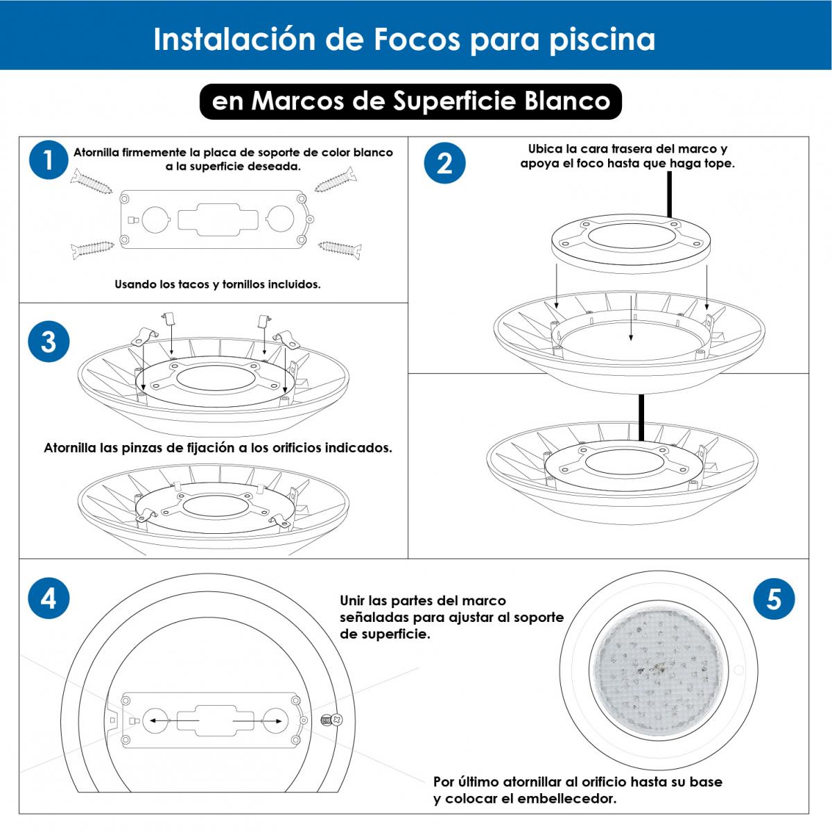Marco Para Foco Pisina Níquel