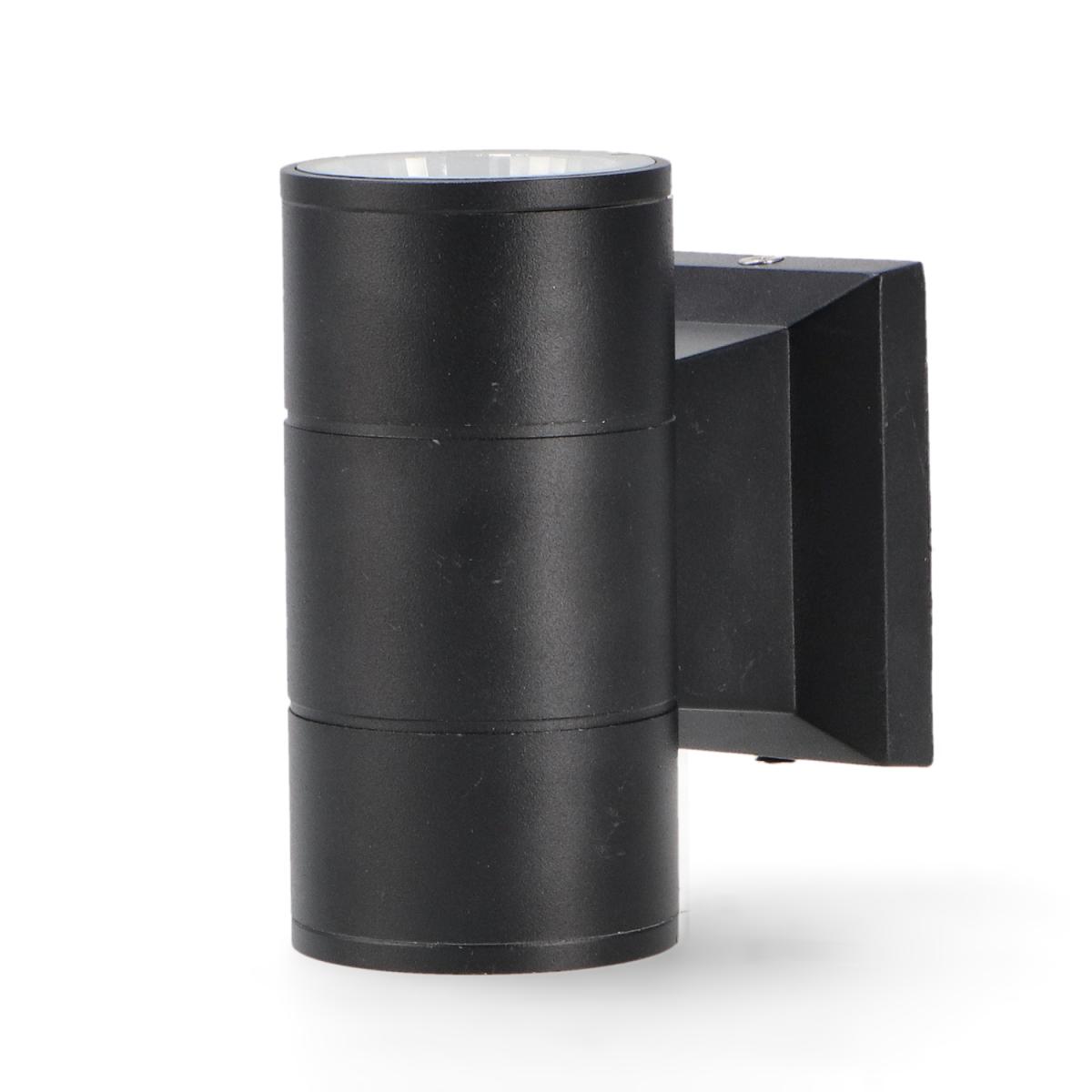 Aplique de pared LED Tube Black 2X3W IP54