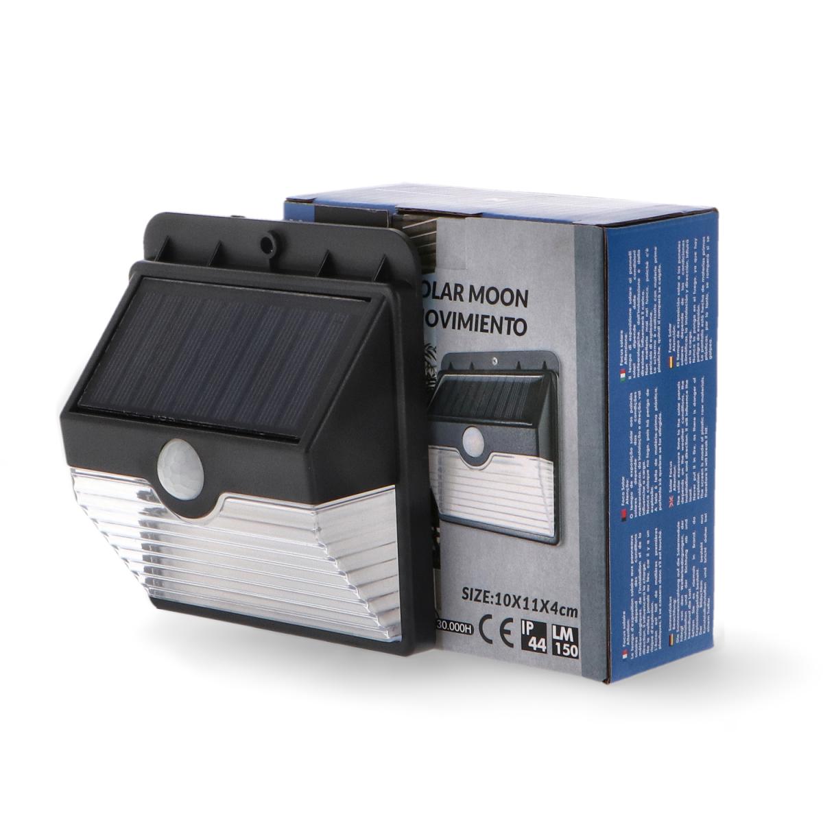 Aplique LED Solar Moon con Sensor Movimiento