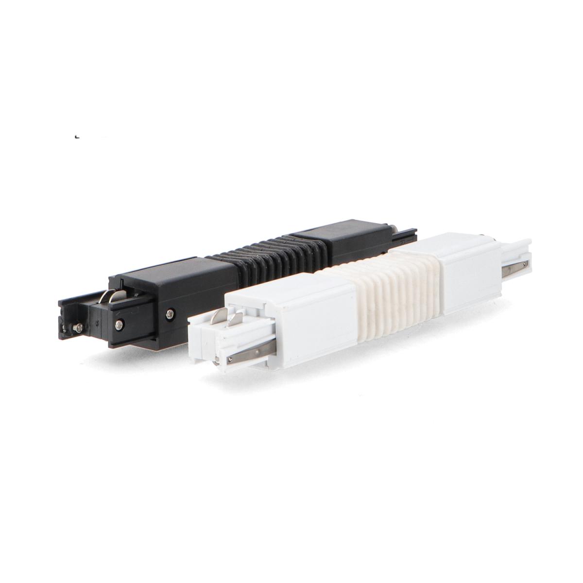 Conector Flexible Blanco para Carril Trifásico