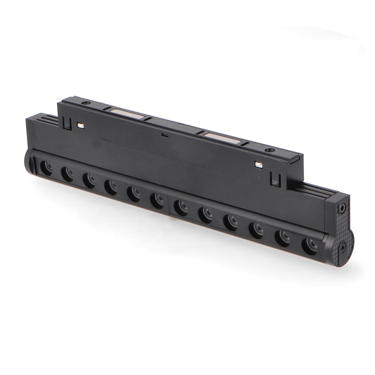 Foco LED Linéaire Detail 12W para carril magnético Negro 48V-16