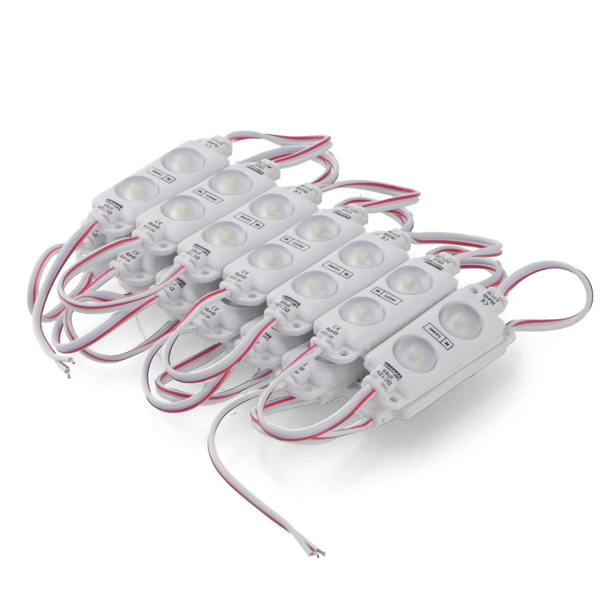 Cadena de 20 Módulos de 2 LED SMD Samsung 12V DC 1WChaîne de 20 modules de 2 LEDS SMD Samsung 12V DC 1WCatena 20 moduli 2 LED SMD Samsung 12V DC 1WCor