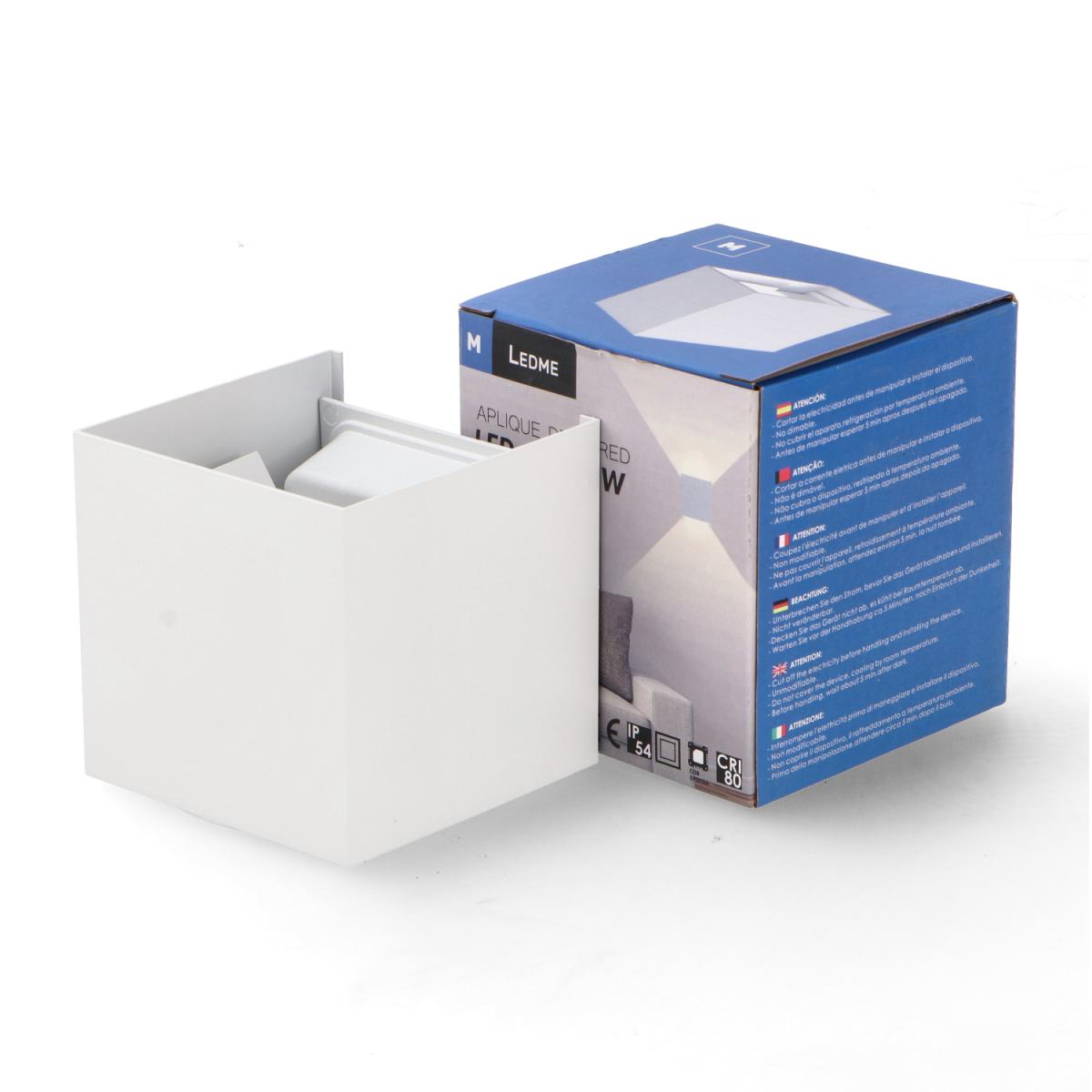 Aplique de Pared LED White Cube 6W IP54