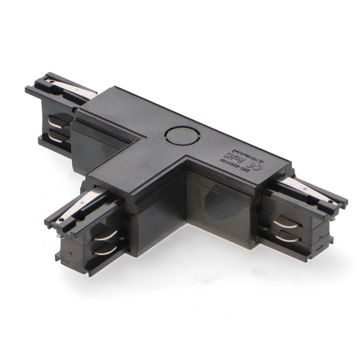 Conector tipo T para carril trifásico