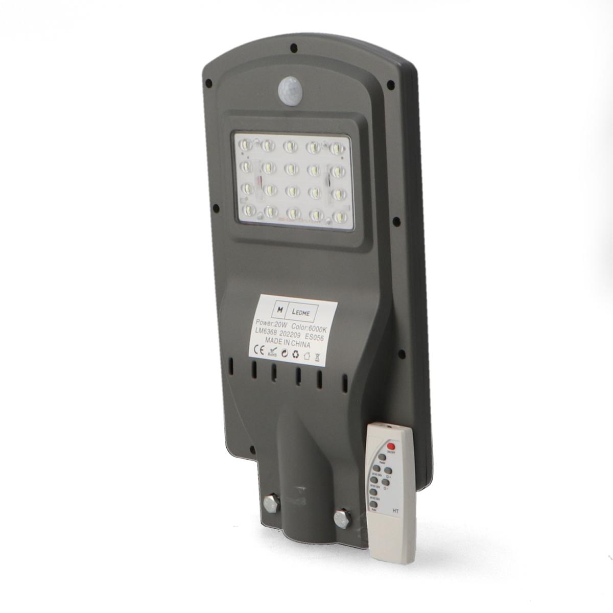 Farola Solar LED para Alumbrado Público 20W con Sensor