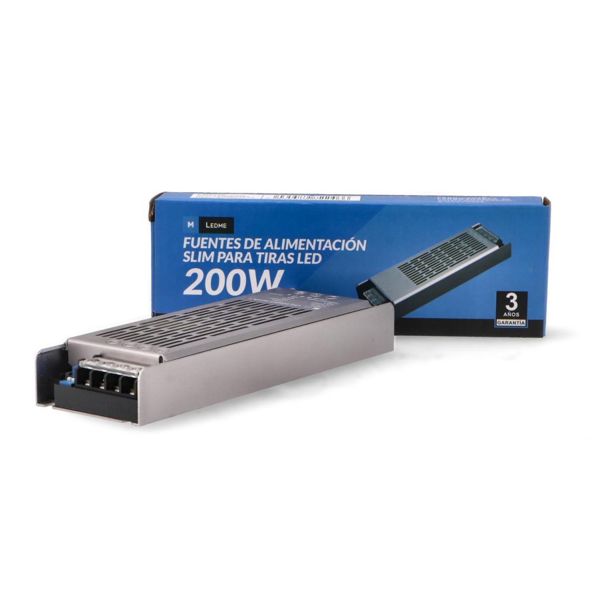 Fuentes de alimentación Slim para tiras LED 200W 12VDC