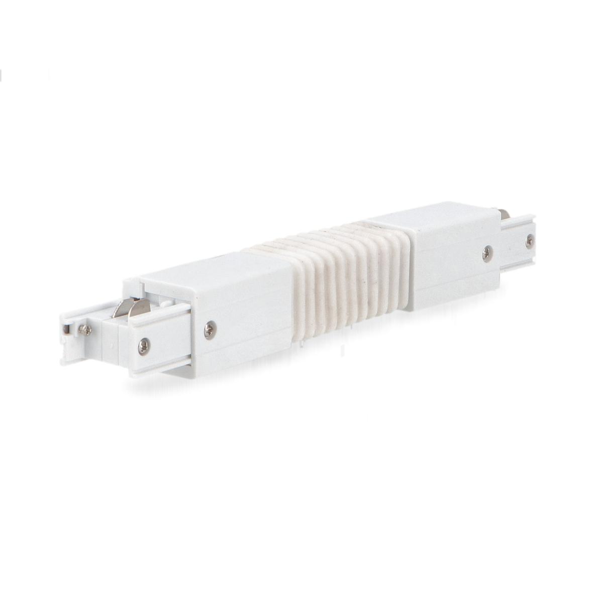 Conector Flexible Blanco para Carril Trifásico