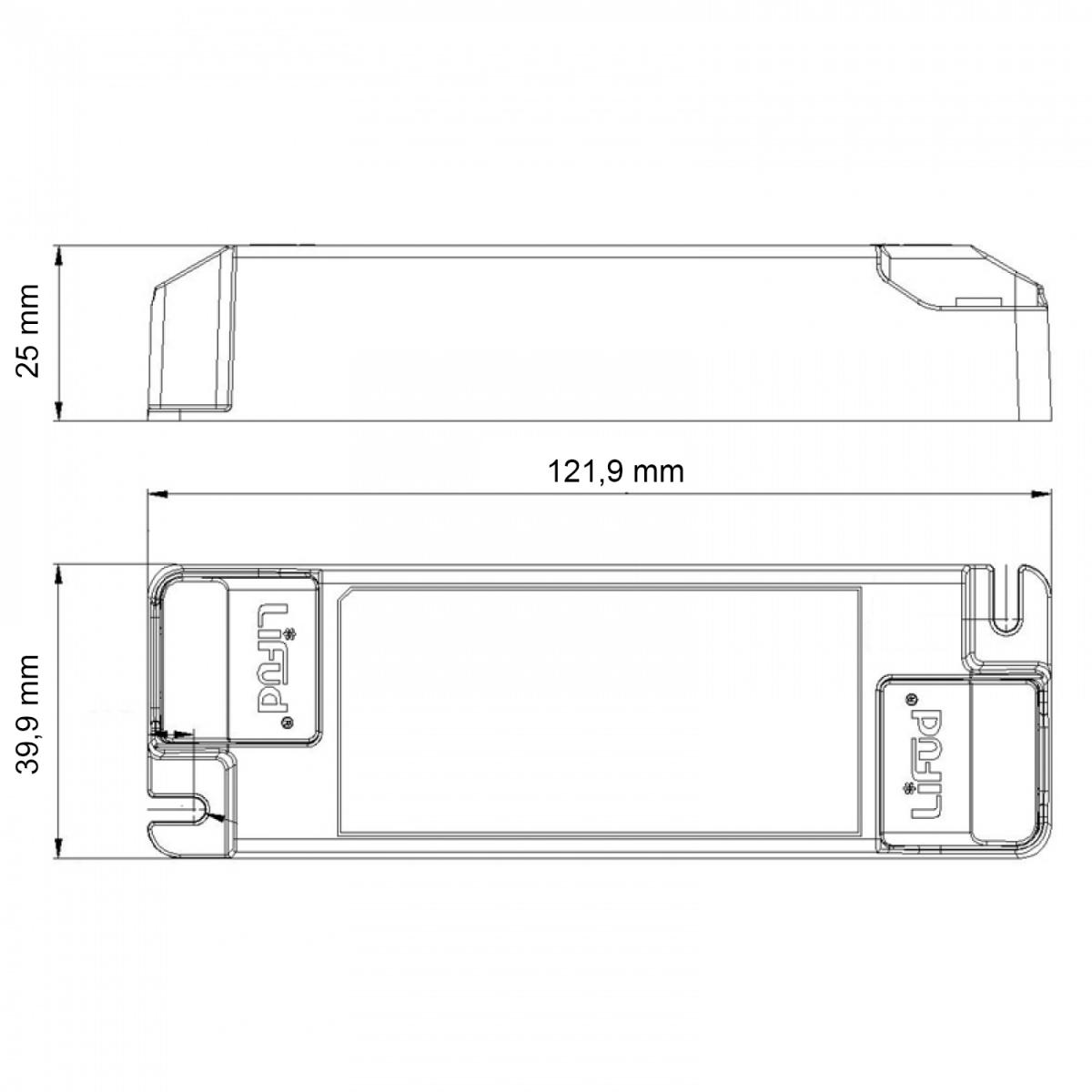 Driver Lifud regulable Triac Salida 25-42V Dc 8-14W No flicker LF-ABT014A-0350-42