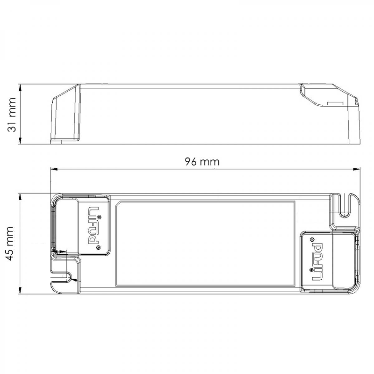 Driver Lifud regulable Triac Salida 25-42V Dc 8-14W No flicker Lf-Gde014YG