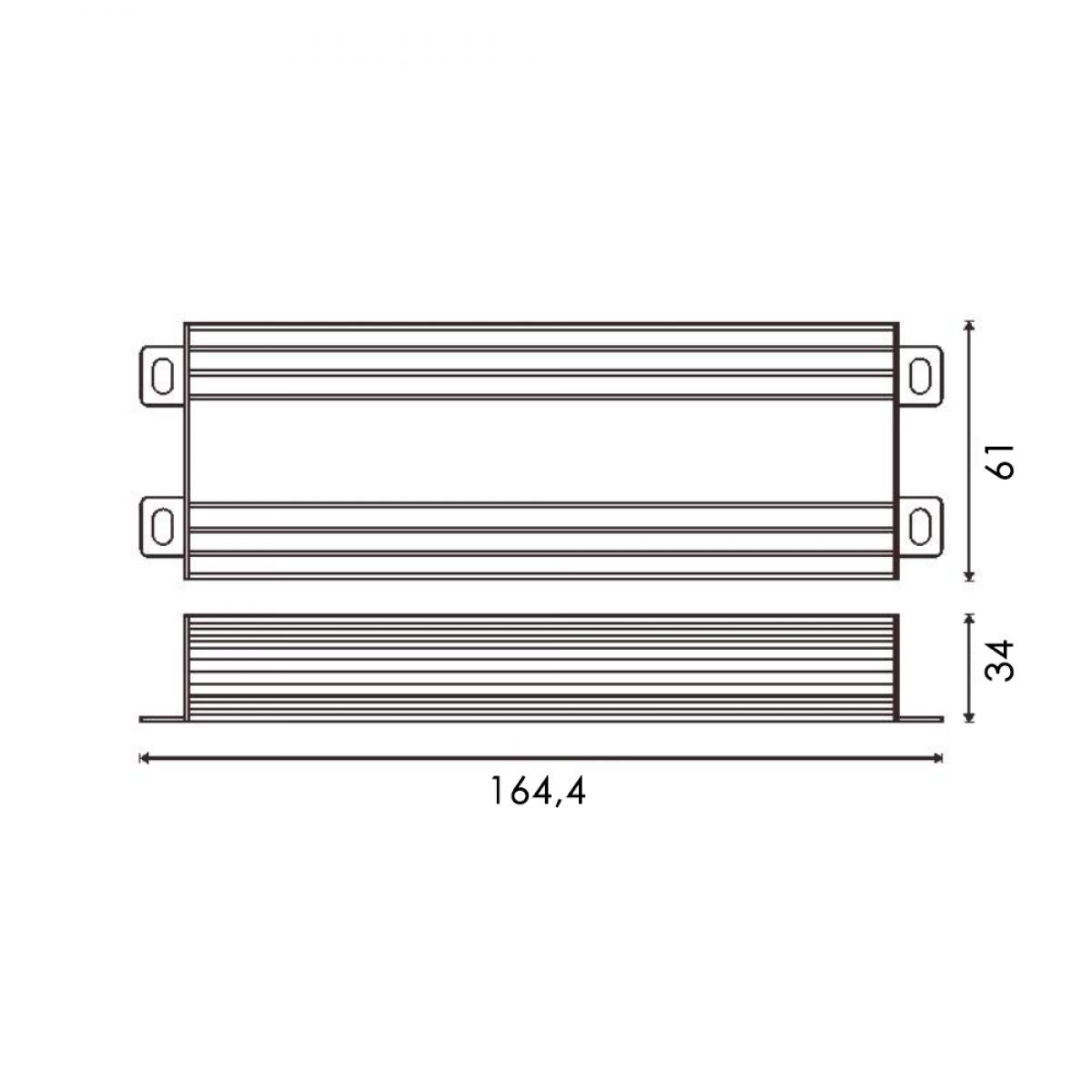 Fuente de Alimentación Para Tiras Led Lifud 100W 24Vdc Ip67 - DSC